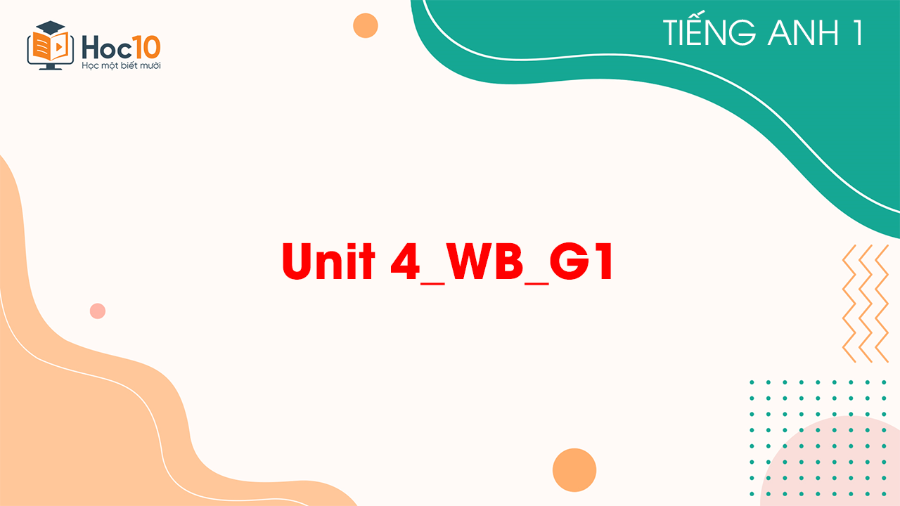 Unit 4WBG1